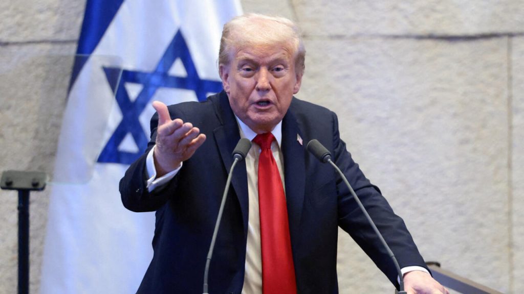 Presidente de Estados Unidos Donald Trump dice Israel ha ganado todo lo que se puede ganar por la fuerza; es hora de la paz