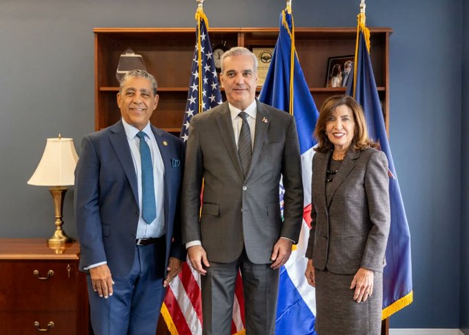 Mandatario Luis Abinader y gobernadora de NY, Kathy Hochul, refuerzan cooperación bilateral en gestión de emergencias e infraestructura